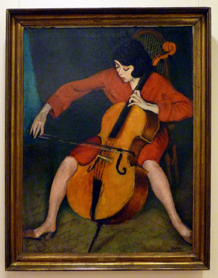 Robert Bereny Woman with Cello 1928