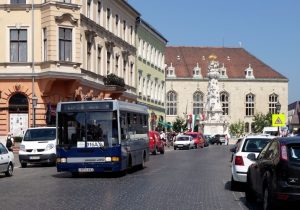 Buses in Buda Castle Budapest