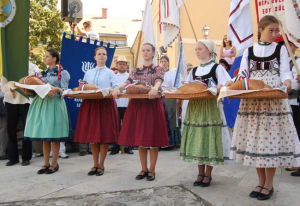 Festival of Crafts Buda Castle Budapest Bread Blessing