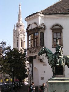 Statue of Andras Hadik in Buda Castle, Budapest
