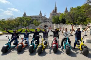 Buda Castle Tour Fishermans Bastion Small Group Electronic Scooter Rides Budapest Rental