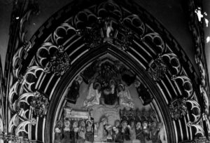 Maria Gate - Virgin Mary Portal Matthias Church Budapest - Tympanum - Fortepan _ Budapest Főváros Levéltára _ Klösz György