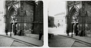 Matthias Church and Mary Portal, Trinity Square, 1902. Credit- Fortepan