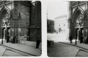 Matthias Church and Mary Portal, Trinity Square, 1902. Credit- Fortepan