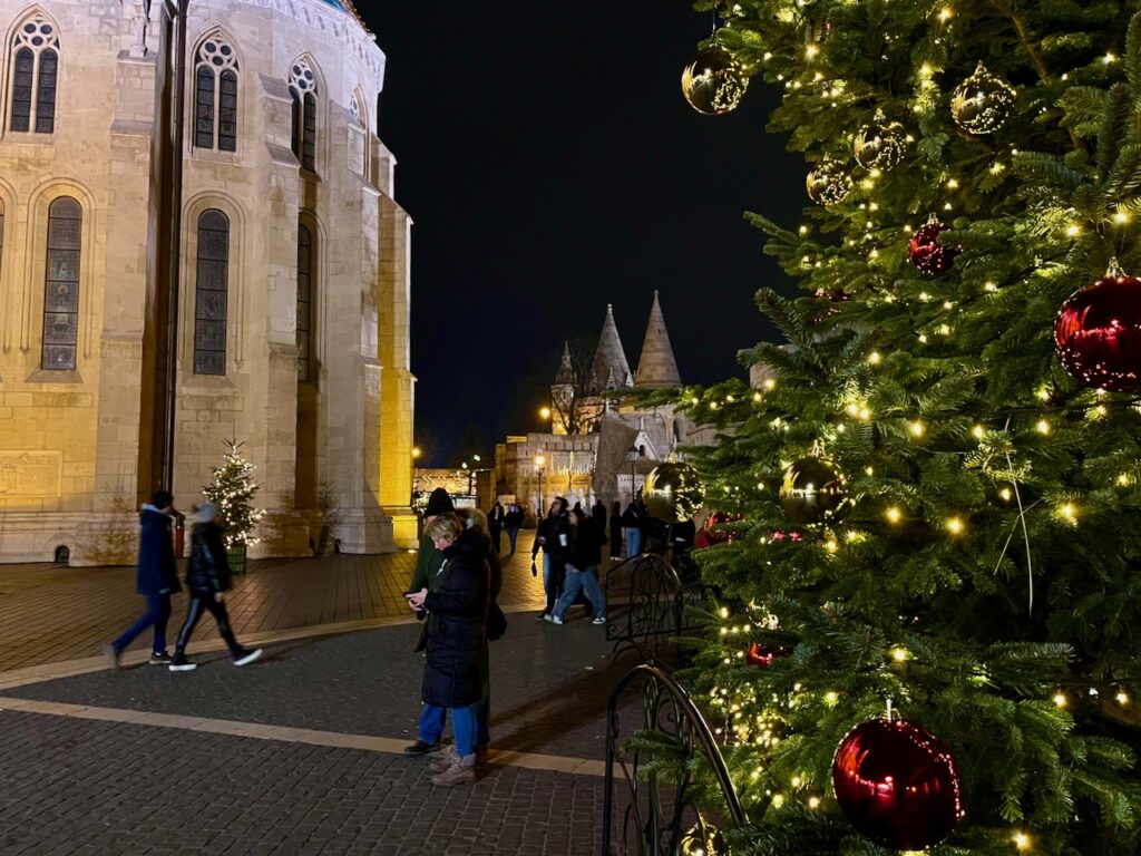 Budapest Buda Castle Christmas at Matthias Church