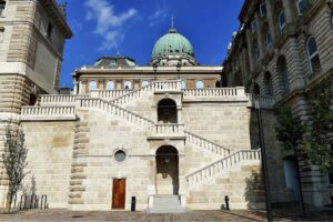 Restored Stockl Staircase in Buda Castle District