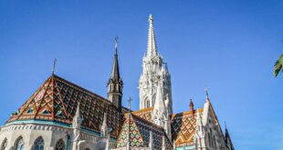 Zsolnay Ceramic Roof, Matthias Church Budapest Buda Castle Hill