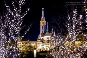 Buda Castle Matthias Church Christmas Festive Lights Mark Mervai