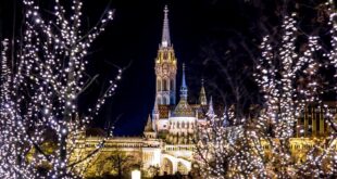 Buda Castle Matthias Church Christmas Festive Lights Mark Mervai