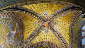 Painted Walls inside Buda Castle Matthias Church Budapest Matyas Templom Concerts Charles