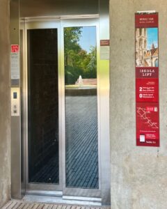 Budapest Buda Castle Wheelchair Accessible Lifts Iskola Street